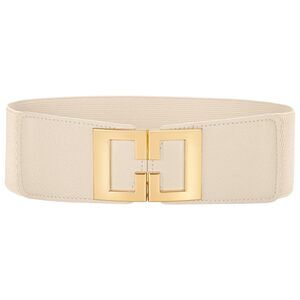 Wide Elastic Belts For Women Dresses Fashion Stretchy Waist Belt With Gold🦖